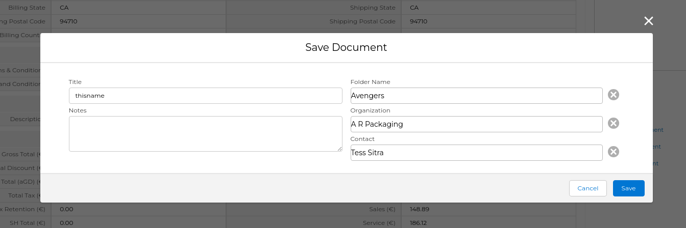 Evolutivo Document Information